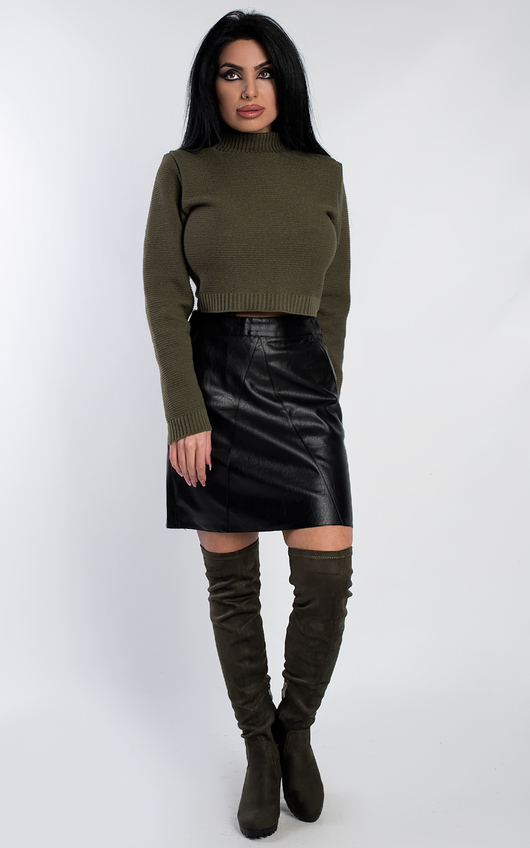 Natasha Faux Leather Skirt Natasha Faux Leather Skirt