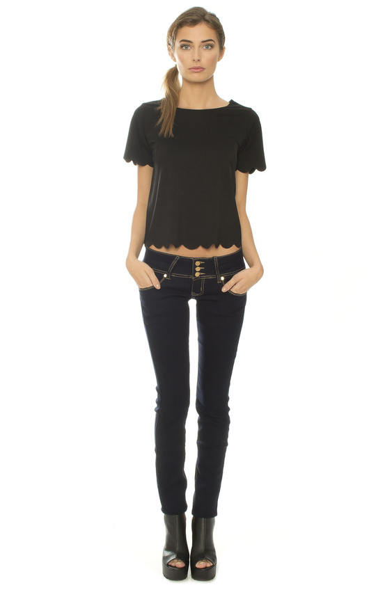 Kris Denim Skinny Jeans with Pocket Detail Kris Denim Skinny Jeans with Pocket Detail