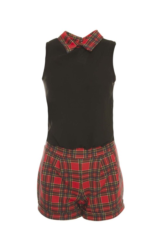 Denise Tartan Playsuit Denise Tartan Playsuit