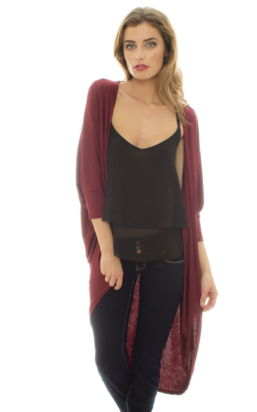Kera Longline Batwing Cardigan Kera Longline Batwing Cardigan