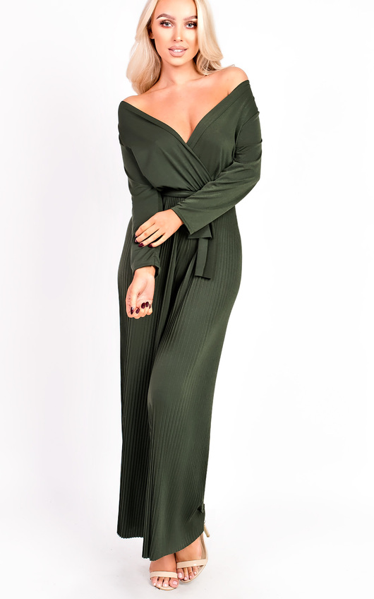 Amina Pleated Wrap Jumpsuit Amina Pleated Wrap Jumpsuit