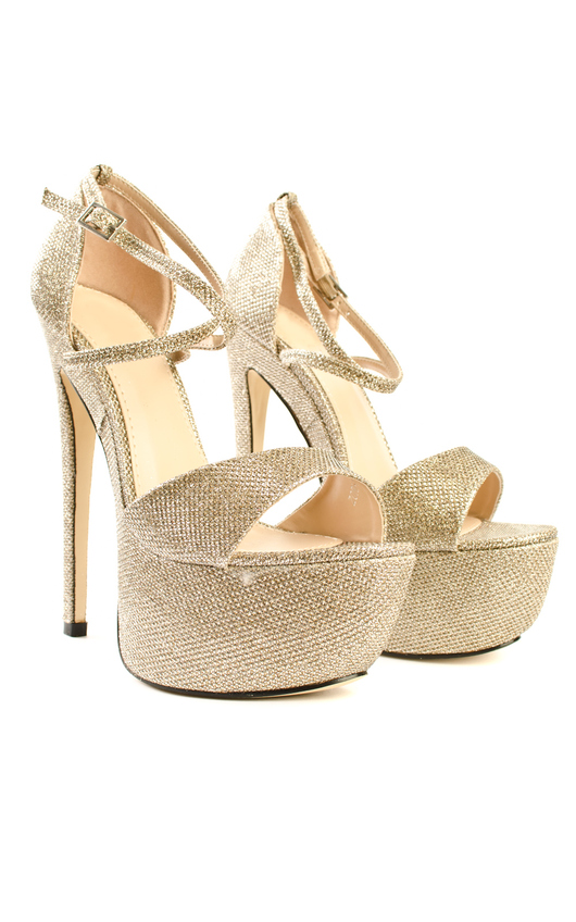 Manda Cross Over Glitter Platform Manda Cross Over Glitter Platform