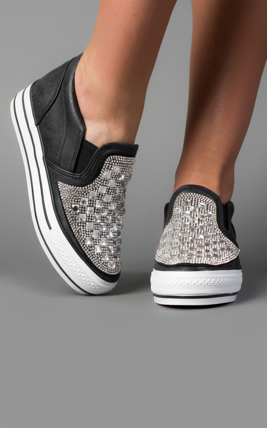 Helyah Gem Detail Slip-On Shoes Helyah Gem Detail Slip-On Shoes
