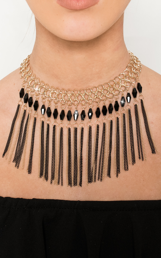 Takisha Drop Chain Necklace Takisha Drop Chain Necklace