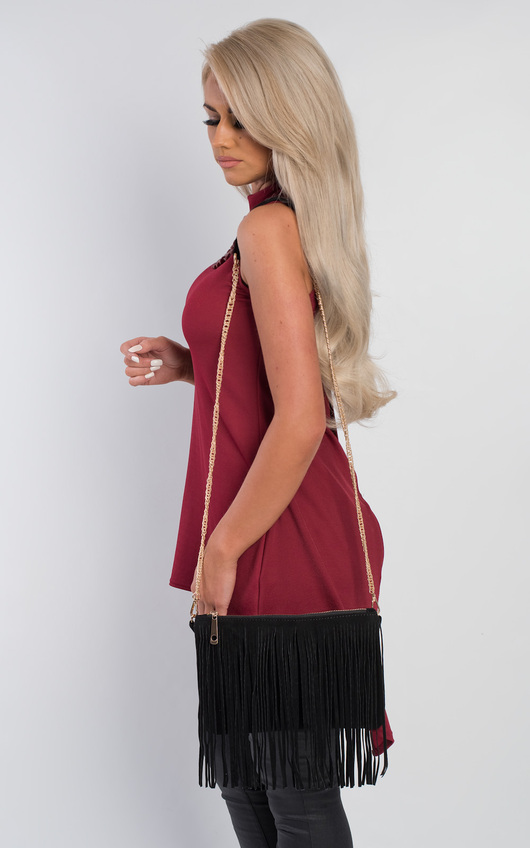 Suvi Fringed Clutch Bag Suvi Fringed Clutch Bag