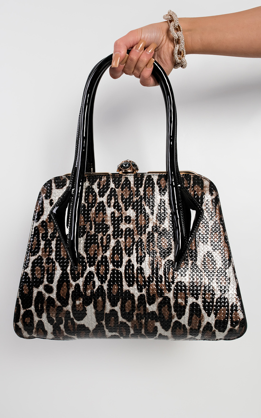 Perdita Leopard Print Handbag Perdita Leopard Print Handbag