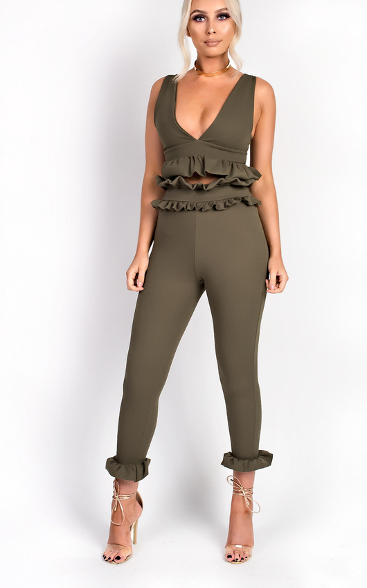 Zaria Frill Crop Top Zaria Frill Crop Top