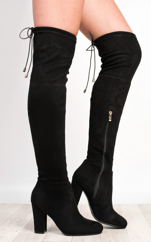Avril Faux Suede Knee High Boots Avril Faux Suede Knee High Boots