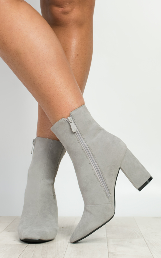 Kalo Faux Suede Heeled Boots Kalo Faux Suede Heeled Boots