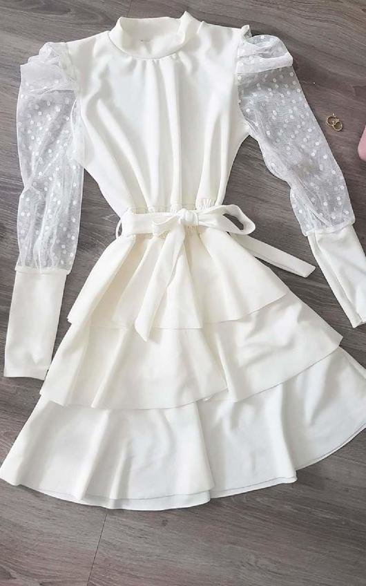 Elle Puffed Sleeve Dress Elle Puffed Sleeve Dress