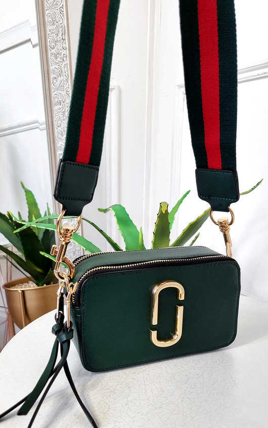 Amanda Faux Leather Bag with Strap and Metail Detail Amanda Faux Leather Bag with Strap and Metail Detail