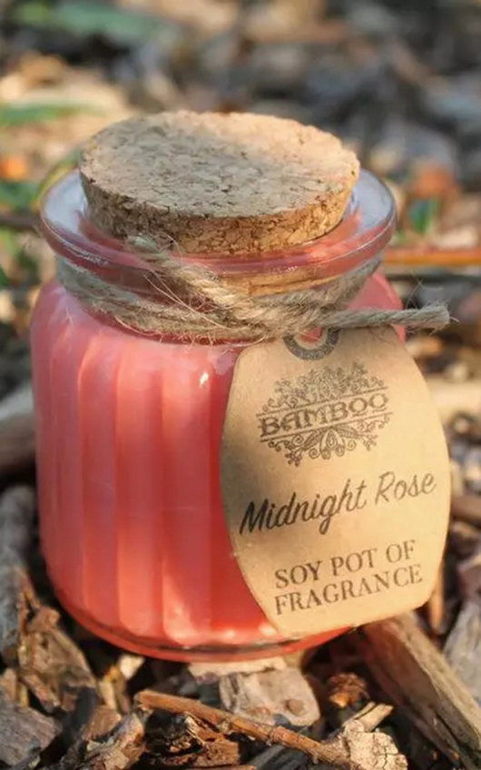 Ancient Wisdom Bamboo Midngiht Rose Soy Pot of Fragrance Candle Ancient Wisdom Bamboo Midngiht Rose Soy Pot of Fragrance Candle