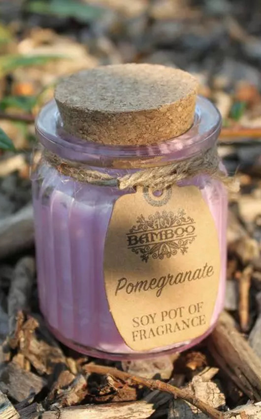 Ancient Wisdom Bamboo Pomegranate Soy Pot of Fragrance Candle Ancient Wisdom Bamboo Pomegranate Soy Pot of Fragrance Candle