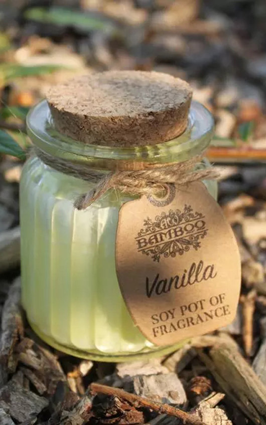 Ancient Wisdom Bamboo Vanilla Soy Pot of Fragrance Candle Ancient Wisdom Bamboo Vanilla Soy Pot of Fragrance Candle