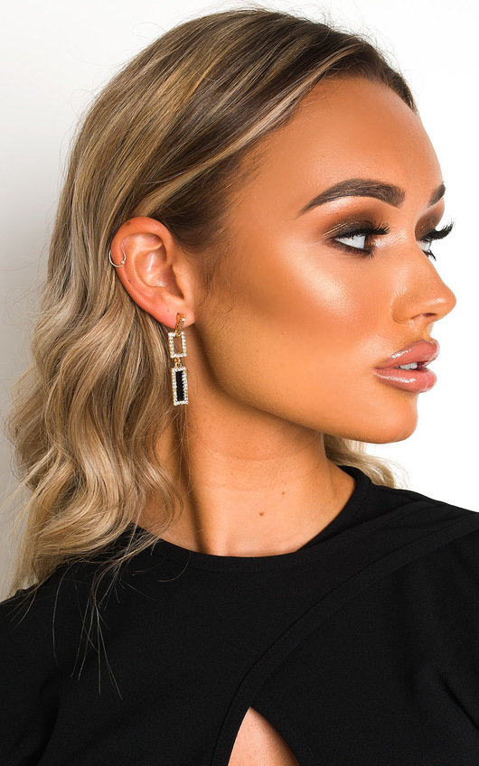 Aria Rectangle Drop Earrings Aria Rectangle Drop Earrings