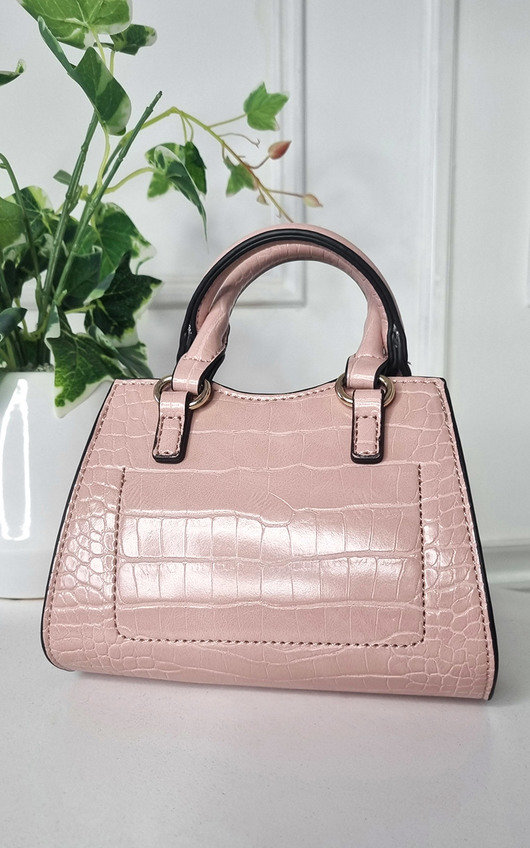 Ashley Croc Print Handbag