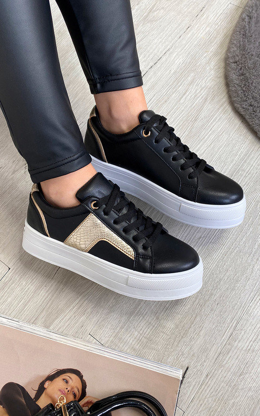Athena Faux Leather Chunky Trainer Athena Faux Leather Chunky Trainer