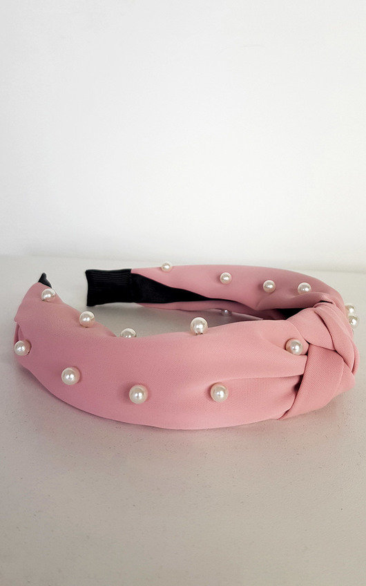 Ava Faux Pearl Tie Knot Hairband Ava Faux Pearl Tie Knot Hairband