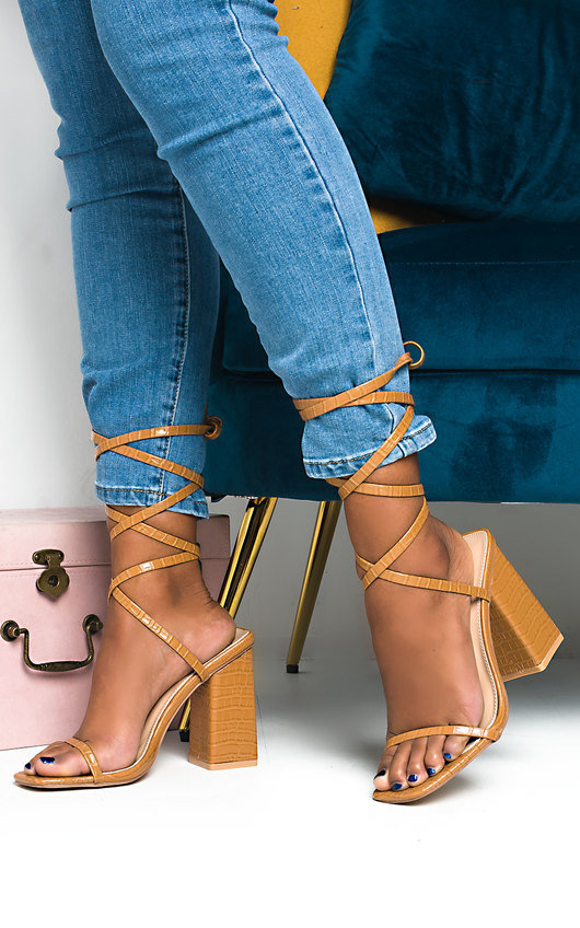 Ballie Tie Up High Heels Ballie Tie Up High Heels