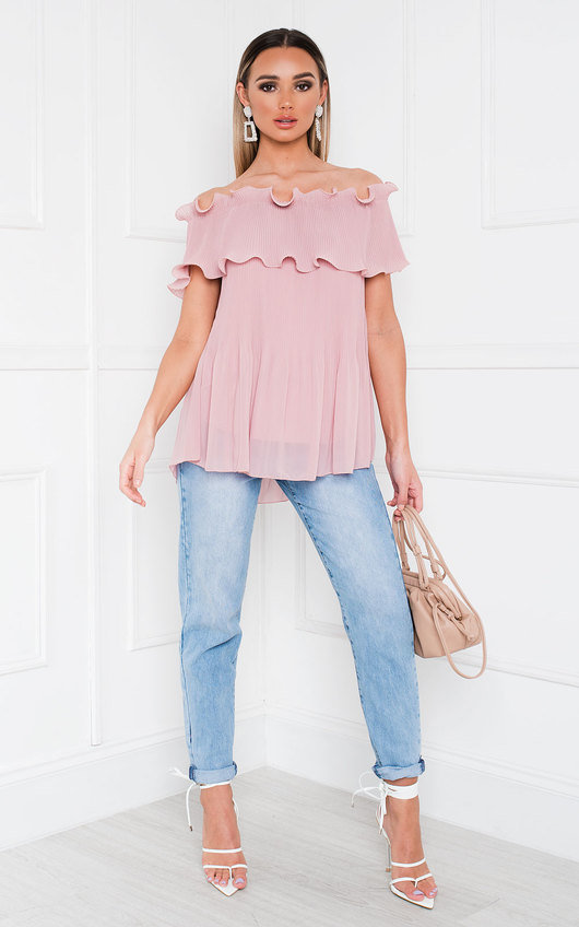 Cadence Off Shoulder Frill Top Cadence Off Shoulder Frill Top