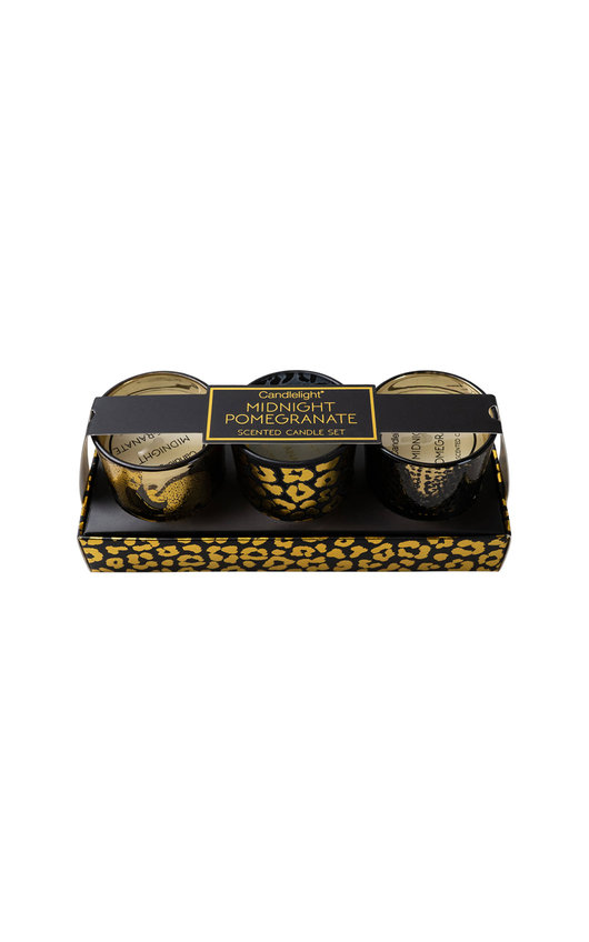 Candlelight Midnight Pomegranate Set of 3 Candles Candlelight Midnight Pomegranate Set of 3 Candles