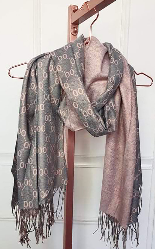 Chelsea Printed Scarf with Tassel Edge Chelsea Printed Scarf with Tassel Edge