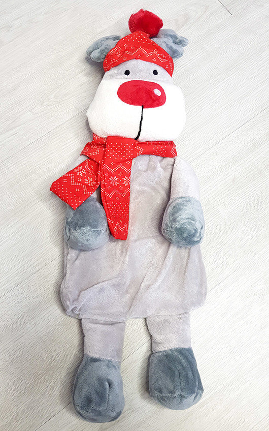 Christmas Reindeer Fabric Hot Water Bottle Christmas Reindeer Fabric Hot Water Bottle