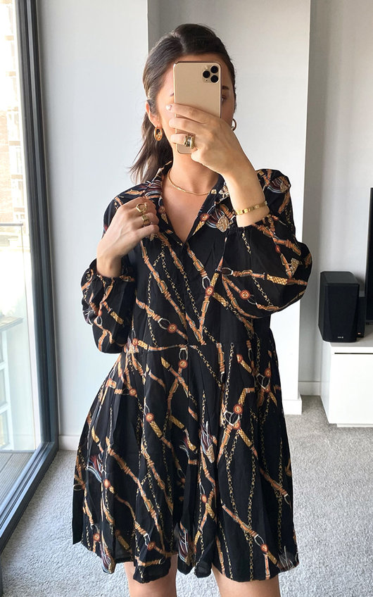 Clara Printed Mini Dress Clara Printed Mini Dress