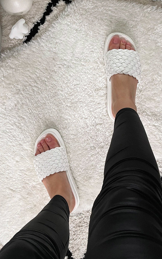 Clarissa Woven Chunky Sliders Clarissa Woven Chunky Sliders