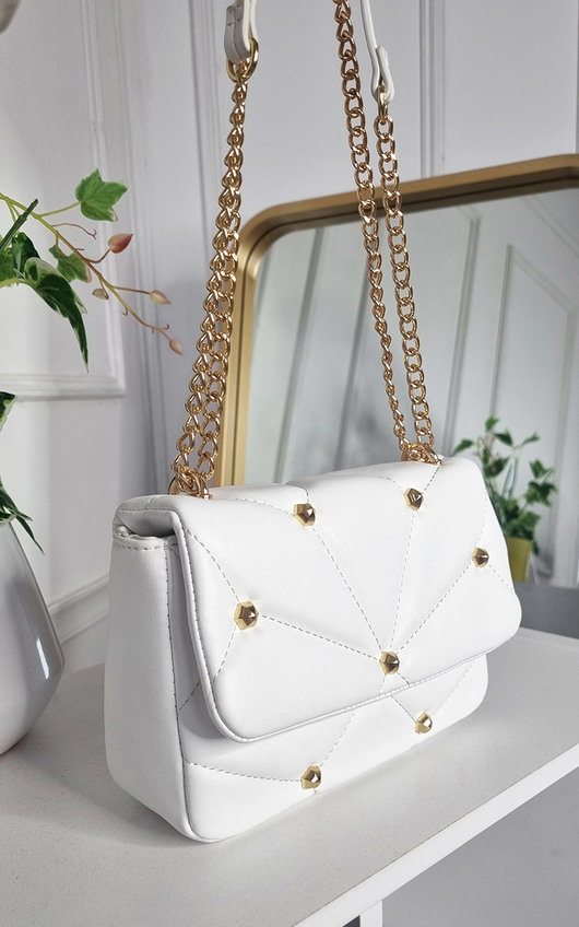 Elisa Studded with Chain Detail Handbag