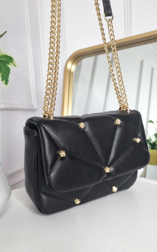 Elisa Studded with Chain Detail Handbag Elisa Studded with Chain Detail Handbag