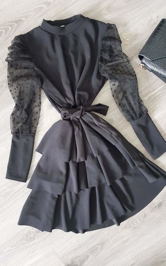 Elle Puffed Sleeve Dress Elle Puffed Sleeve Dress