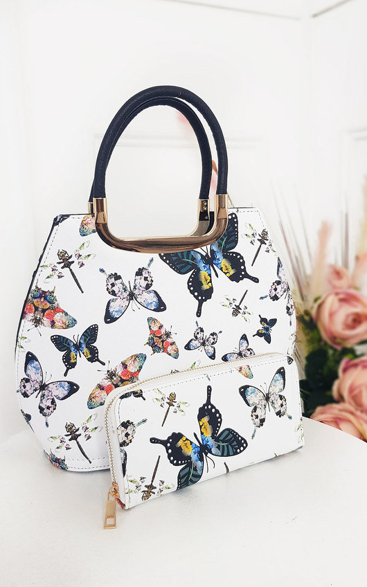 Erin Butterfly Print Handbag Erin Butterfly Print Handbag