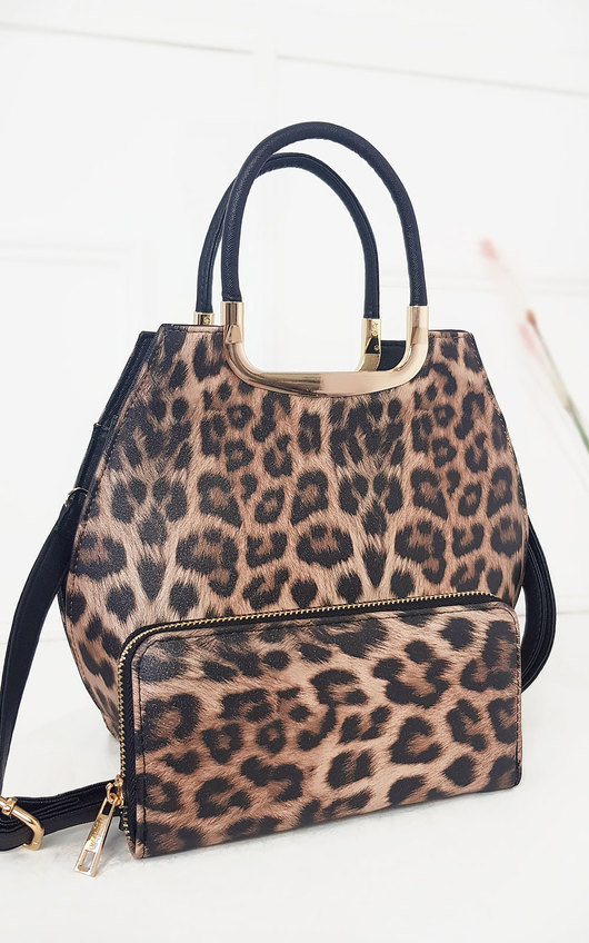 Erin Leopard Print Handbag Erin Leopard Print Handbag