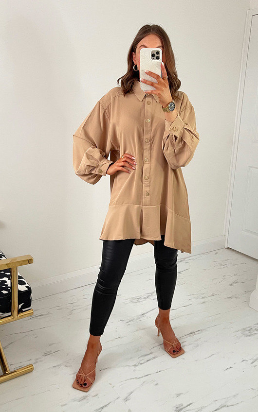 Frida Ruffle Shirt Dress Frida Ruffle Shirt Dress