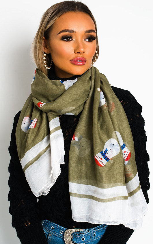 Frosty Snow Man Scarf Frosty Snow Man Scarf