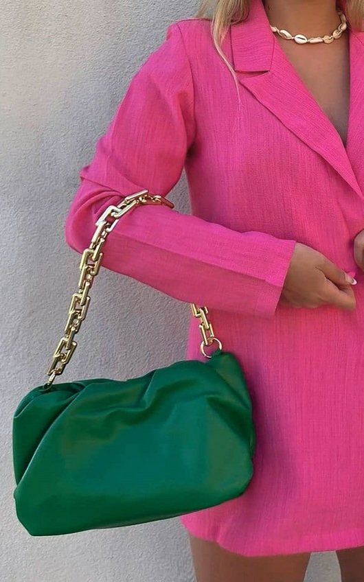 Gina Gold Chain Slouch Handbag Gina Gold Chain Slouch Handbag