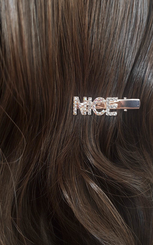 Hetty Slogan Diamante Sparkle Hair Clip Hetty Slogan Diamante Sparkle Hair Clip
