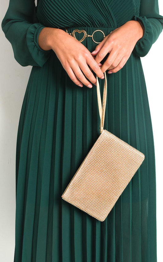 Ingrid Diamante Chainmail Clutch Bag Ingrid Diamante Chainmail Clutch Bag