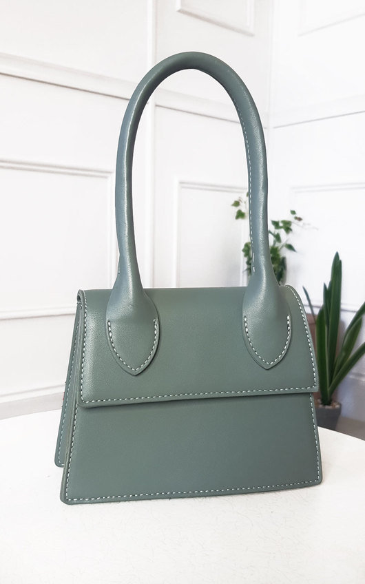 Jaq Faux Leather Handle Mini Bag Jaq Faux Leather Handle Mini Bag