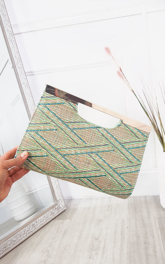 Jenni Geometric Textured Clutch Bag Jenni Geometric Textured Clutch Bag