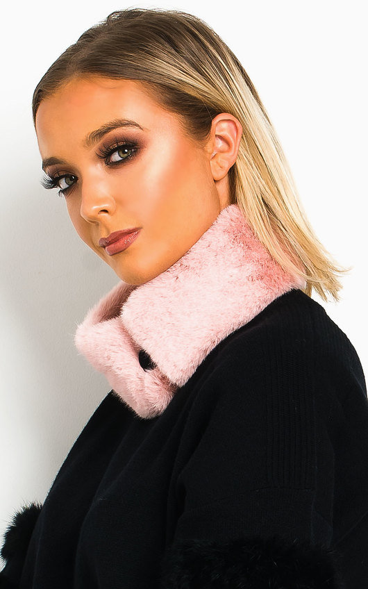 Jennie Faux Fur Collar Scarf