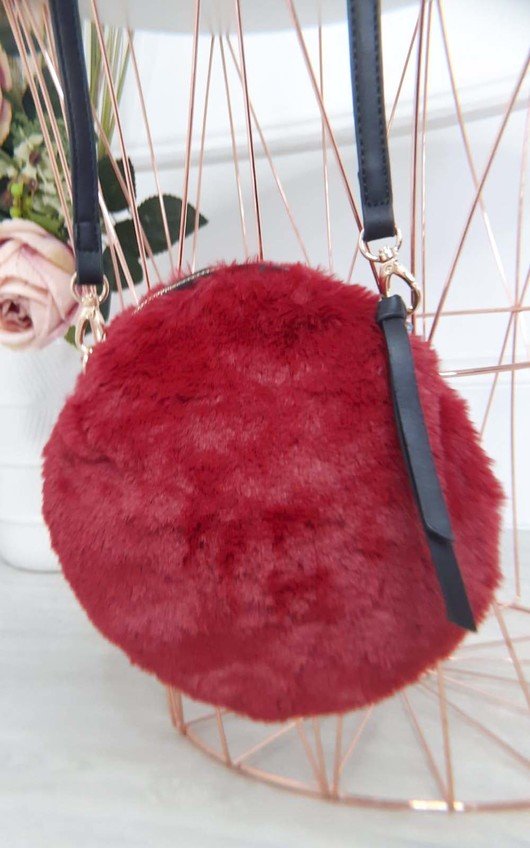 Kate Fluffy Round Crossbody Bag Kate Fluffy Round Crossbody Bag
