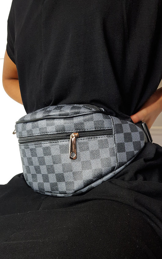 Katie Check Faux Leather Bumbag Katie Check Faux Leather Bumbag