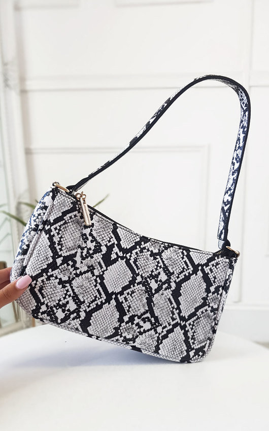 Kay Snake Print Shoulder Handbag Kay Snake Print Shoulder Handbag