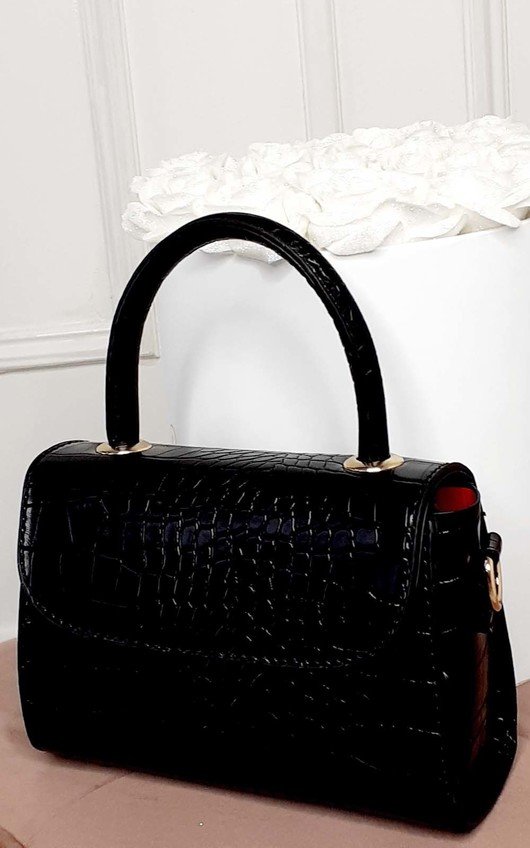 Kayley Croc Print Clutch Bag Kayley Croc Print Clutch Bag