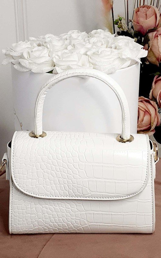 Kayley Croc Print Clutch Bag Kayley Croc Print Clutch Bag