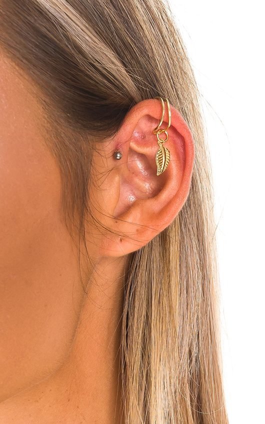 Kerry Leaf Charm Ear Cuff Kerry Leaf Charm Ear Cuff