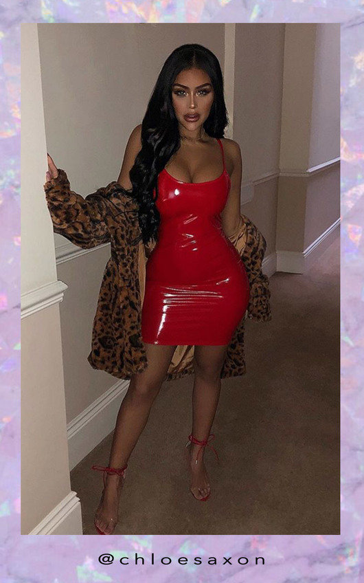 Khadijah Slinky PVC Bodycon Dress Khadijah Slinky PVC Bodycon Dress