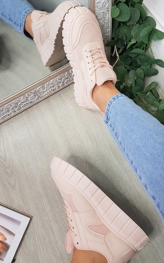 Kimberly Faux Leather Chunky Trainer Kimberly Faux Leather Chunky Trainer